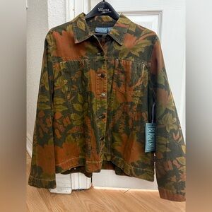 Vintage Bill Blass 100% Cotton Women's Camouflage Blassport Jacket